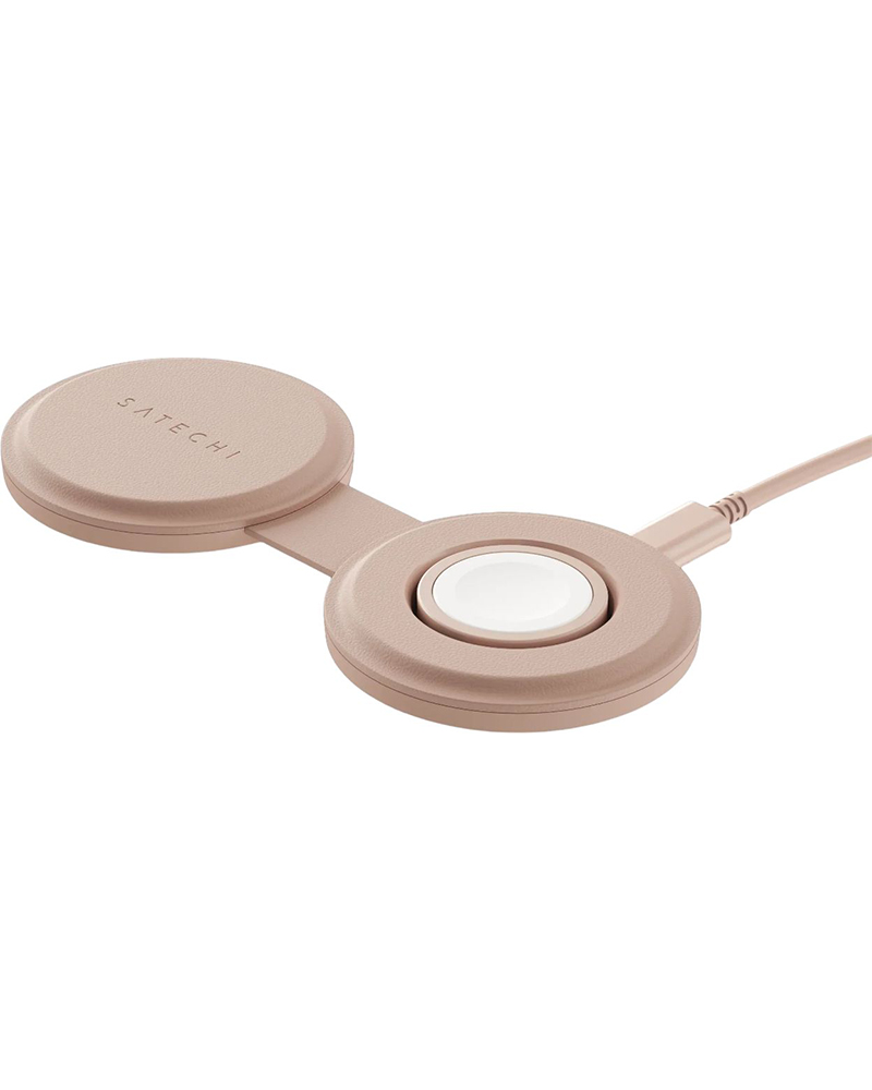 Беспроводная зарядка Satechi OntheGo 2‑в‑1 Desert Rose (ST‑QTG21R)
